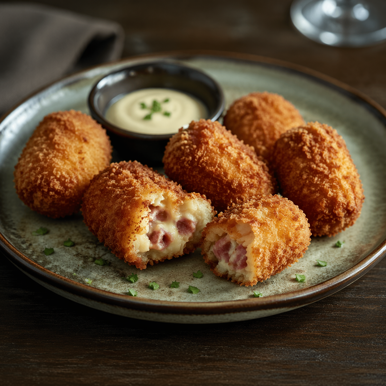 Croquetas caseras de jamón