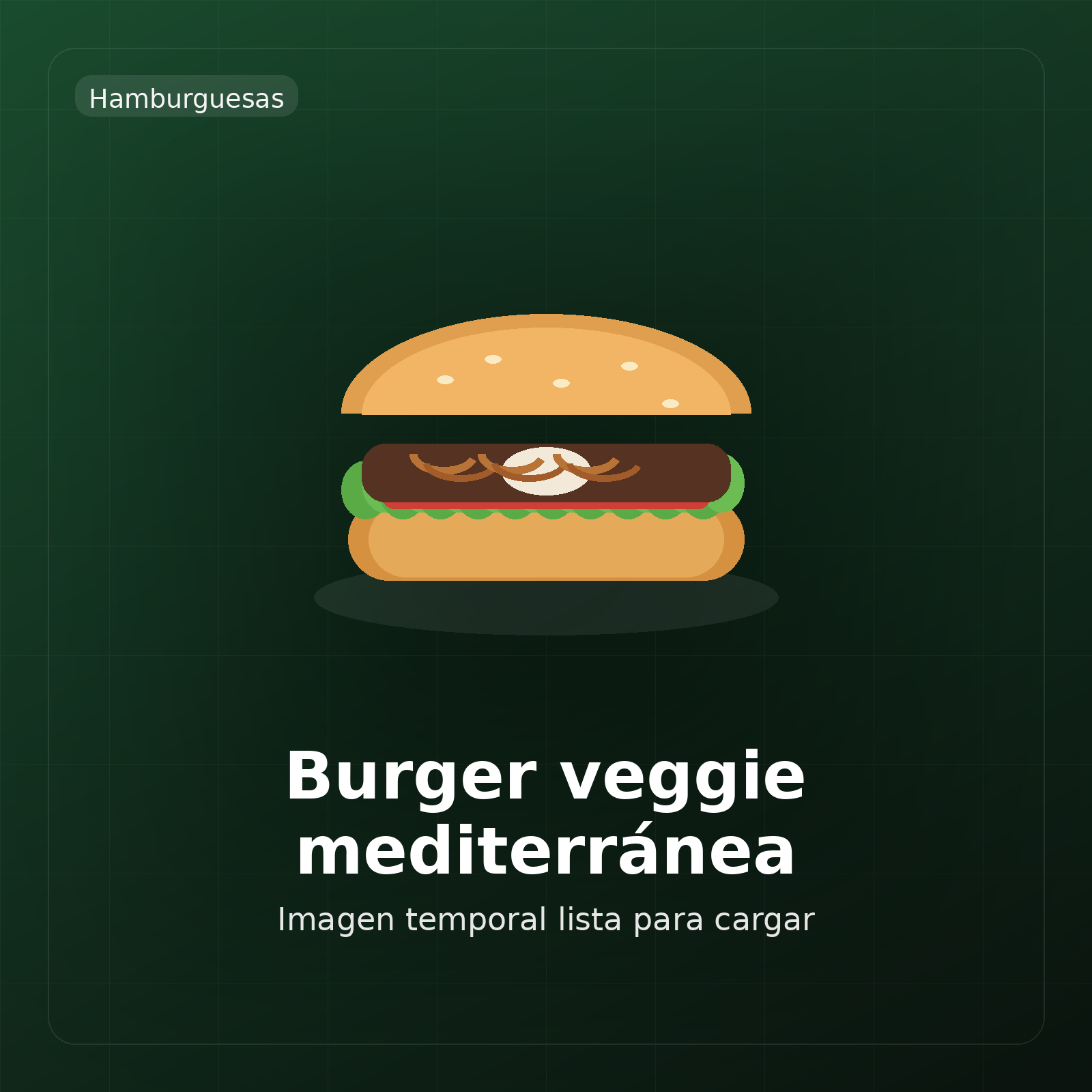 Burger veggie mediterránea