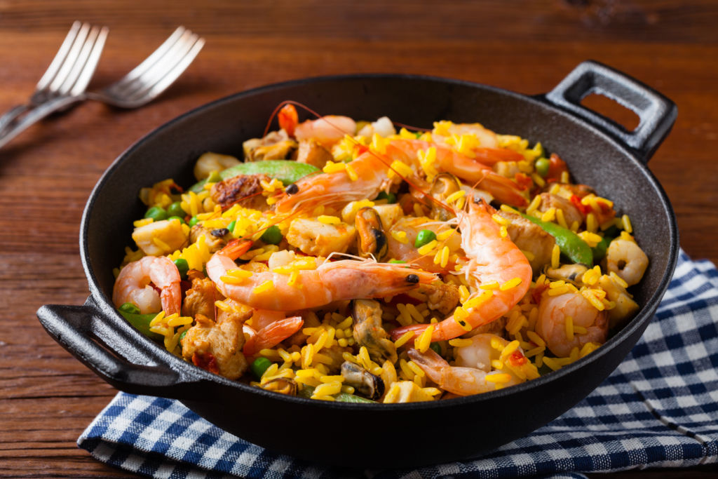 Paella de marisco